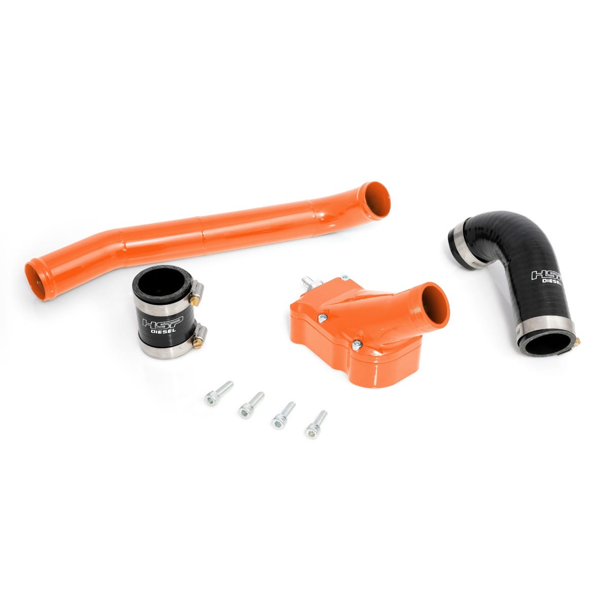 Billet Thermostat Housing Kit W/Coolant Return for 01-05 Chevrolet/GMC Duramax LB7/LLY M and M Orange HSP Diesel HSP Diesel