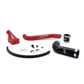 compare product 2001-2005 Chevrolet / GMC Billet Forward Facing Thermostat Housing Kit Flag Red