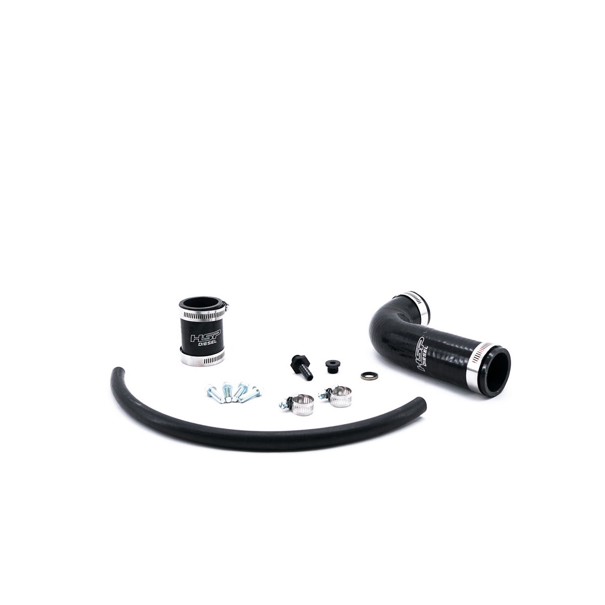 2001-2005 Chevrolet / GMC Billet Forward Facing Thermostat Housing Kit Silk Satin Black HSP Diesel