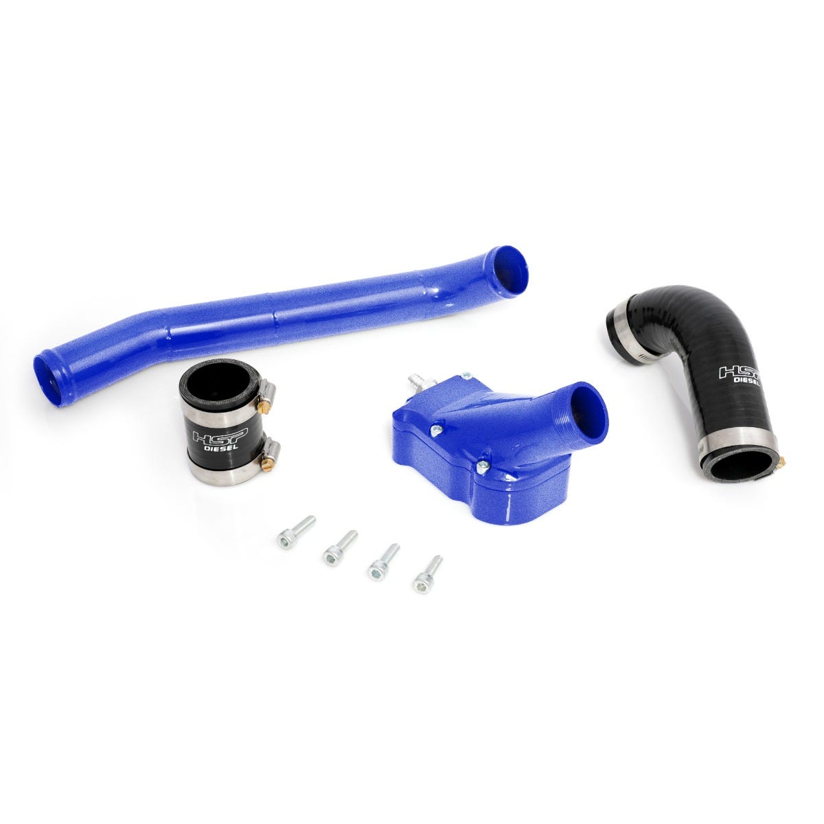 Billet Thermostat Housing Kit W/Coolant Return for 06-10 Chevrolet/GMC Duramax LBZ/LMM Illusion Blueberry HSP Diesel - HSP Diesel
