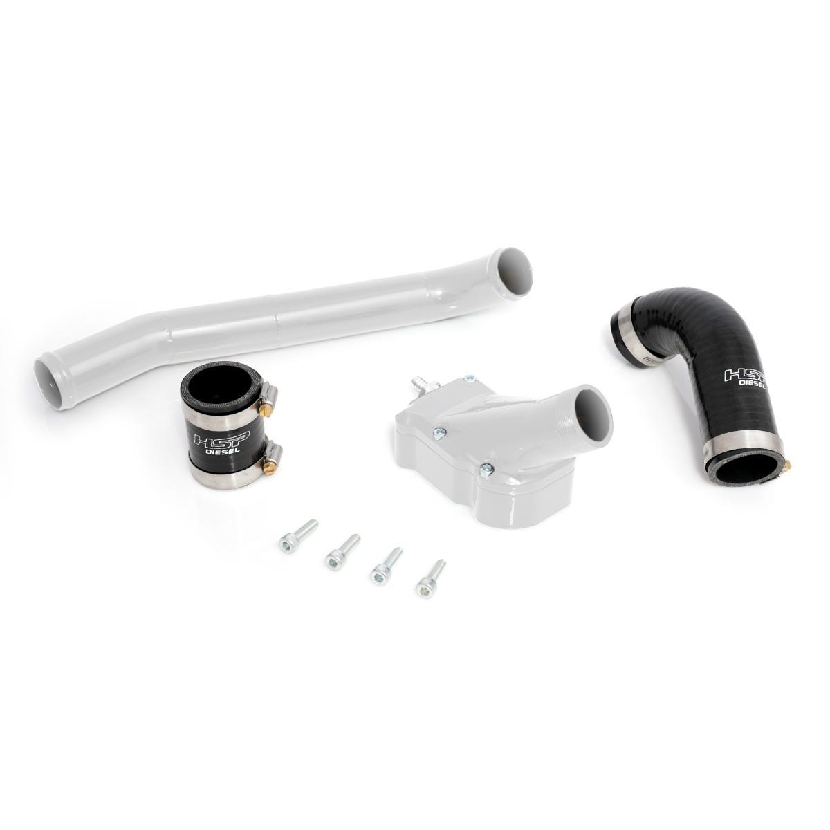Billet Thermostat Housing Kit W/Coolant Return for 06-10 Chevrolet/GMC Duramax LBZ/LMM Polar White HSP Diesel HSP Diesel