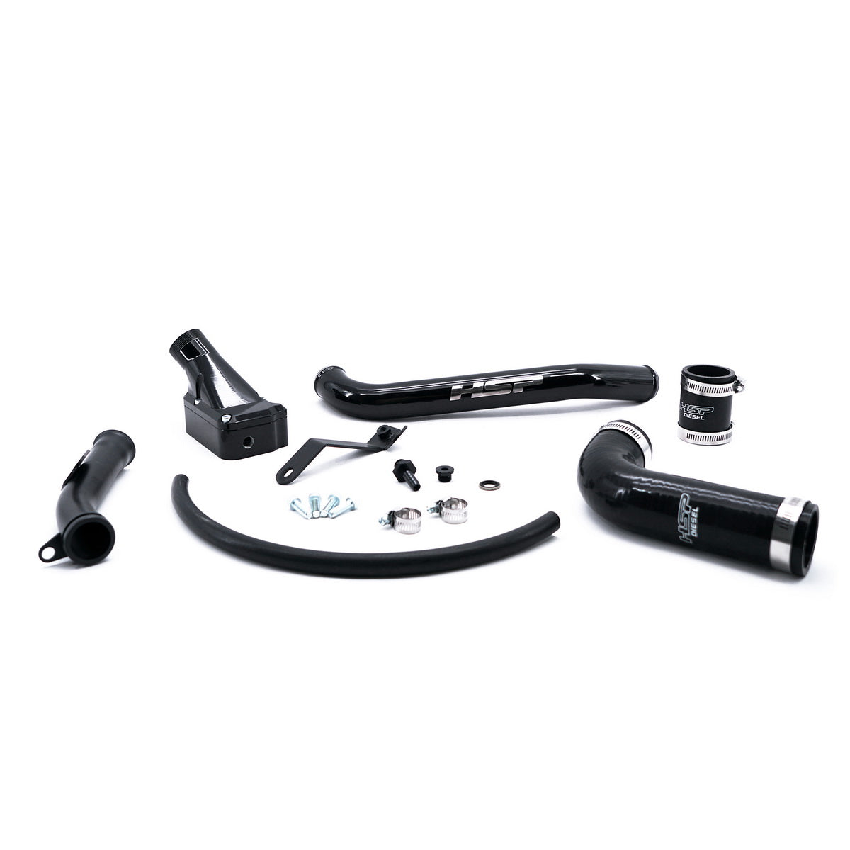 2006-2010 Chevrolet / GMC Billet Forward Facing Thermostat Housing Kit Ink Black HSP Diesel