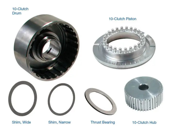 10-Clutch Drum, Hub & Piston Kit with Bearing