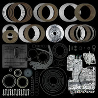 10L1000 Category 3 Expanded E & F Capacity BorgWarner Rebuild Kit with SunCoast Pro-Loc Valve Body Combo