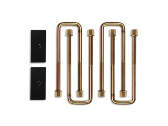 1 Inch Block and 16 Inch U-bolt Kit (steel/straight) for 2011-2024 GM 2500HD and 3500HD 2WD/4WD trucks Cognito Motorsports