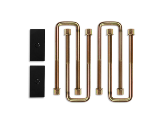 1 Inch Block and 16 Inch U-bolt Kit (steel/straight) for 2011-2024 GM 2500HD and 3500HD 2WD/4WD trucks Cognito Motorsports