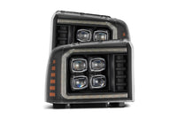 Ford Super Duty (05-07): AlphaRex Nova Headlights LED Projector Headlights Driven Light Group