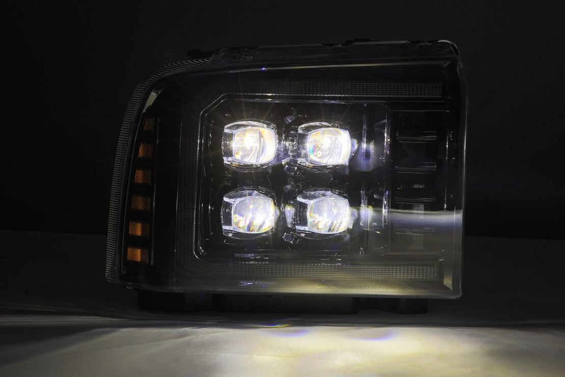 Ford Super Duty (05-07): AlphaRex Nova Headlights LED Projector Headlights Driven Light Group