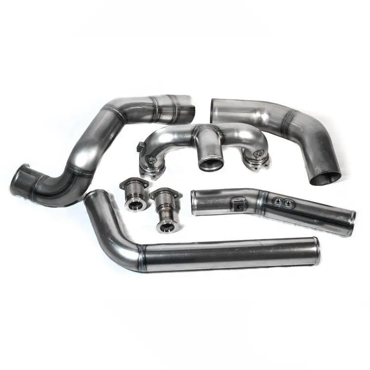 H&S Motorsports - 2011-2016 Ford 6.7L Turbo Kit W/O Turbo (Divided) at Tameless Performance