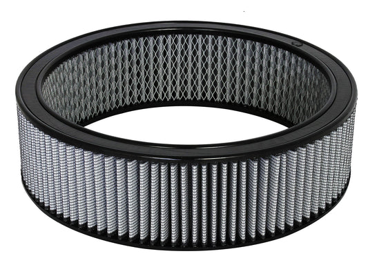 Magnum Flow Round Racing Air Filter w/ Pro Dry S Media 14 Inch OD x 12 Inch ID x 4 Inch H w/ Expanded Metal aFe Power
