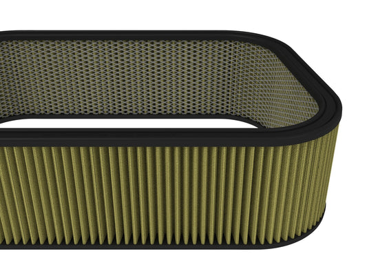 Magnum Flow Round Racing Air Filter w/ Pro Guard 7 Media 20-3/4 Inch L x 14-1/4 Inch W x 6 Inch H w/ Expanded Metal aFe Power