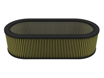 compare product Magnum Flow Round Racing Air Filter w/ Pro Guard 7 Media 18-1/8 Inch L x 7-1/4 Inch W x 5-1/8 Inch H w/ Expanded Metal aFe Power