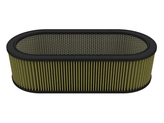 Magnum Flow Round Racing Air Filter w/ Pro Guard 7 Media 18-1/8 Inch L x 7-1/4 Inch W x 5-1/8 Inch H w/ Expanded Metal aFe Power