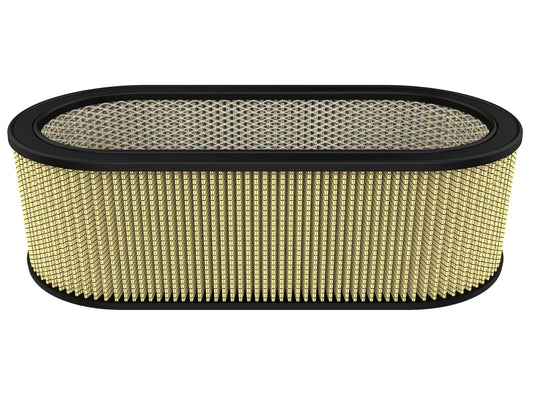 Magnum Flow Round Racing Air Filter w/ Pro Guard 7 Media 18-1/8 Inch L x 7-1/4 Inch W x 6 Inch H w/ Expanded Metal aFe Power