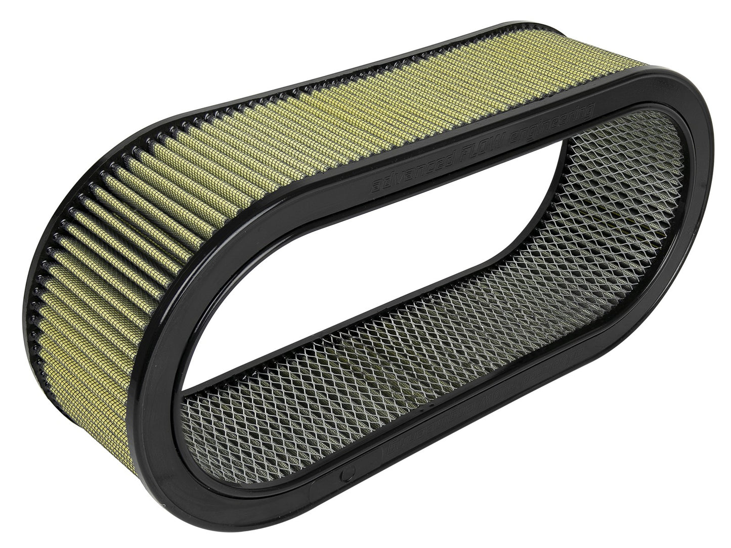 Magnum Flow Round Racing Air Filter w/ Pro Guard 7 Media 18-1/8 Inch L x 7-1/4 Inch W x 6 Inch H w/ Expanded Metal aFe Power