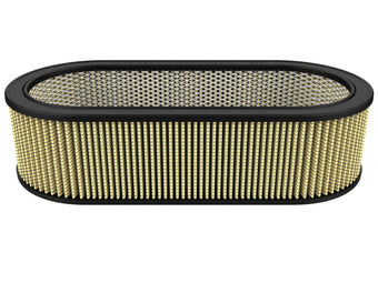 compare product Magnum Flow Round Racing Air Filter w/ Pro Guard 7 Media 18-1/8 Inch L x 7-1/4 Inch W x 5 Inch H w/ Expanded Metal aFe Power