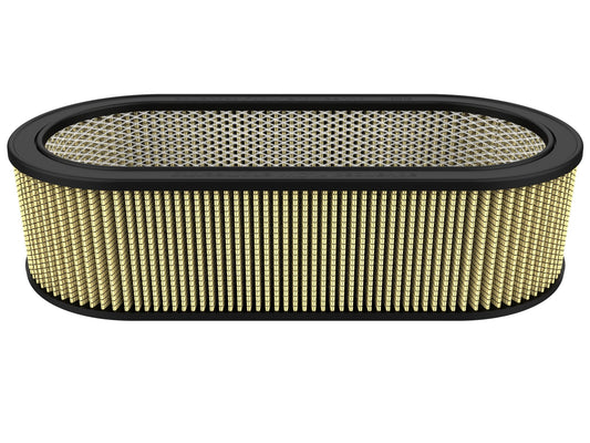 Magnum Flow Round Racing Air Filter w/ Pro Guard 7 Media 18-1/8 Inch L x 7-1/4 Inch W x 5 Inch H w/ Expanded Metal aFe Power
