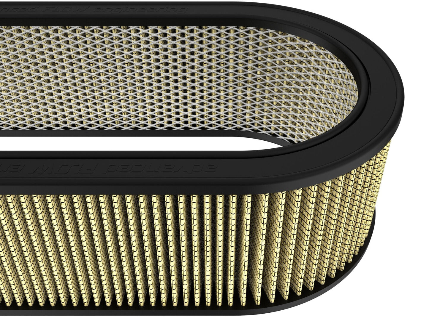 Magnum Flow Round Racing Air Filter w/ Pro Guard 7 Media 18-1/8 Inch L x 7-1/4 Inch W x 5 Inch H w/ Expanded Metal aFe Power