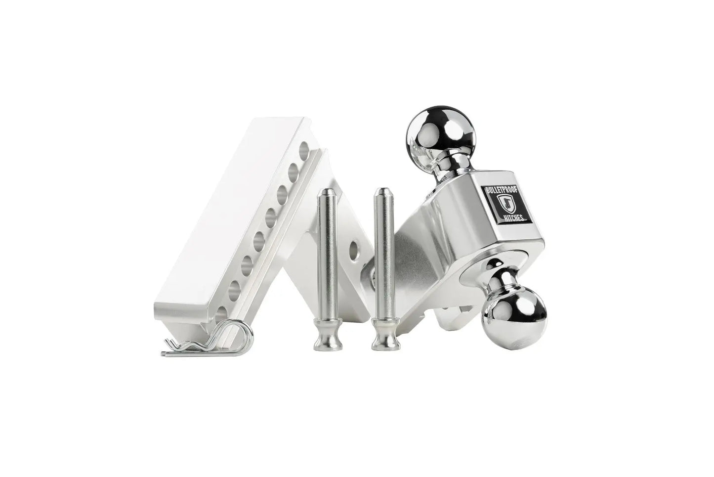 2.5 inch Aluminum Medium Duty 4 inch Drop/Rise Hitch BulletProof Hitch BulletProof Hitches