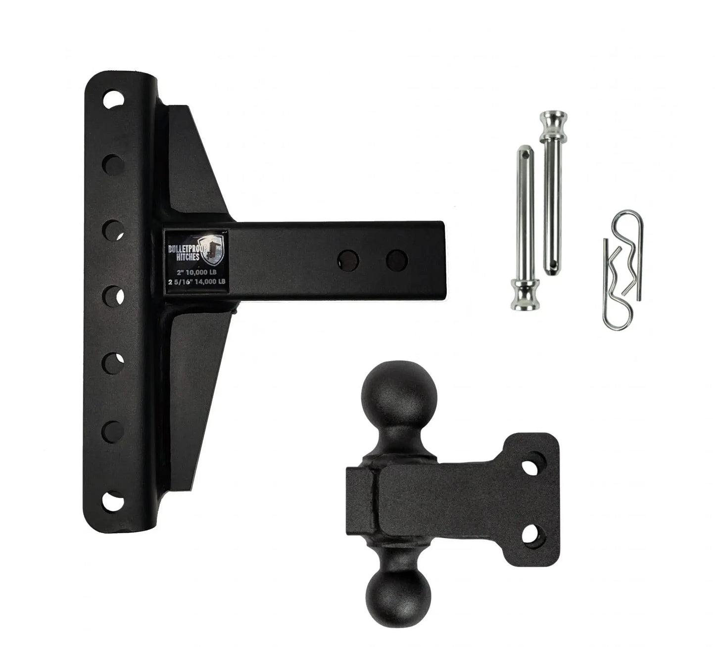2.5 inch Medium Duty 4 inch & 6 inch Offset Hitch BulletProof Hitch BulletProof Hitches