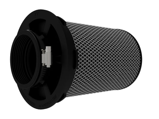 Momentum Intake Replacement Air Filter w/ Black Pro 5R Media (Pair) 4-1/2 Inch F x (8x6-1/2) Inch B x (6-3/4x5-1/2) Inch T (Inverted) x 8 Inch H aFe Power