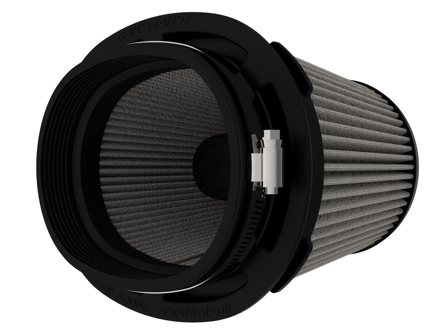 Momentum Intake Replacement Air Filter w/ Pro Dry S Media (6-3/4 x 4-3/4) Inch F x (8-1/4 x 6-1/4) Inch B x (7-1/4 x 5) Inch T (Inverted) x 6 Inch H aFe Power