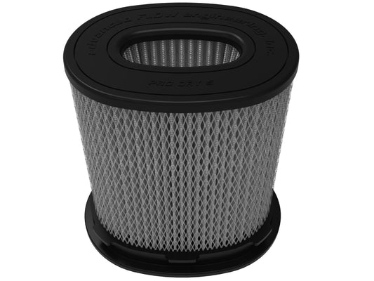 Momentum Intake Replacement Air Filter w/ Pro Dry S Media (5-1/2 x 3-1/2) Inch F x (8-1/4 x 6) Inch B x (8 x 5-3/4) Inch T (Inverted) x 9 Inch H aFe Power