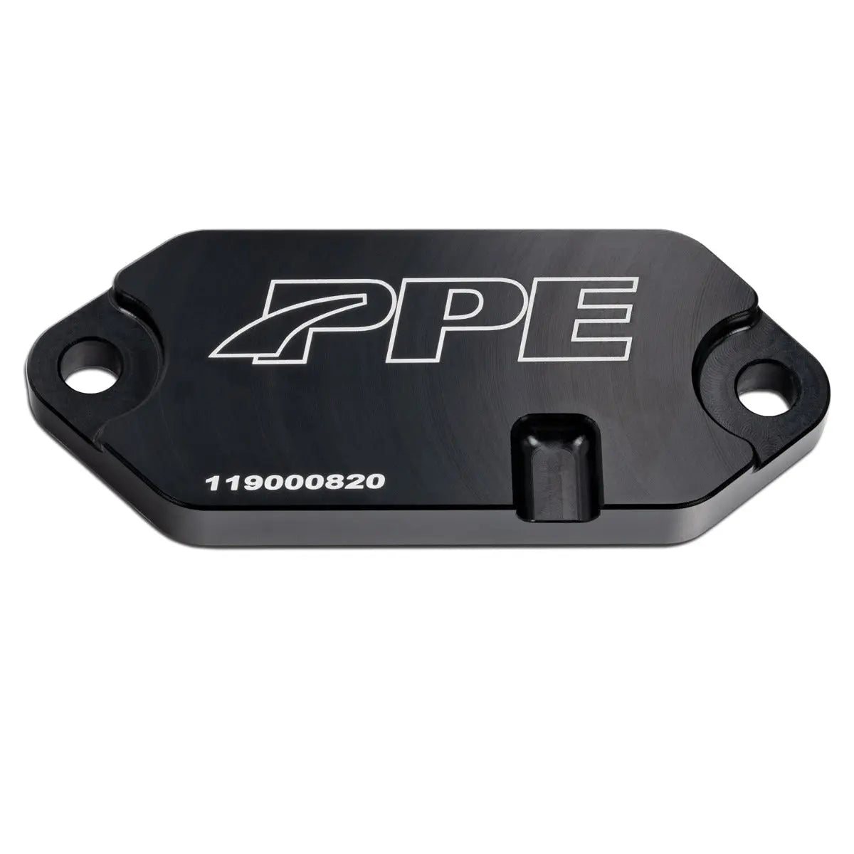 2001-2024 GM 6.6L Duramax Coolant Block-Off Plate - Billet Aluminum - Black PPE