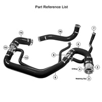 2006-2010 GM 6.6L Duramax Performance Silicone Upper and Lower Coolant Hose Kit PPE