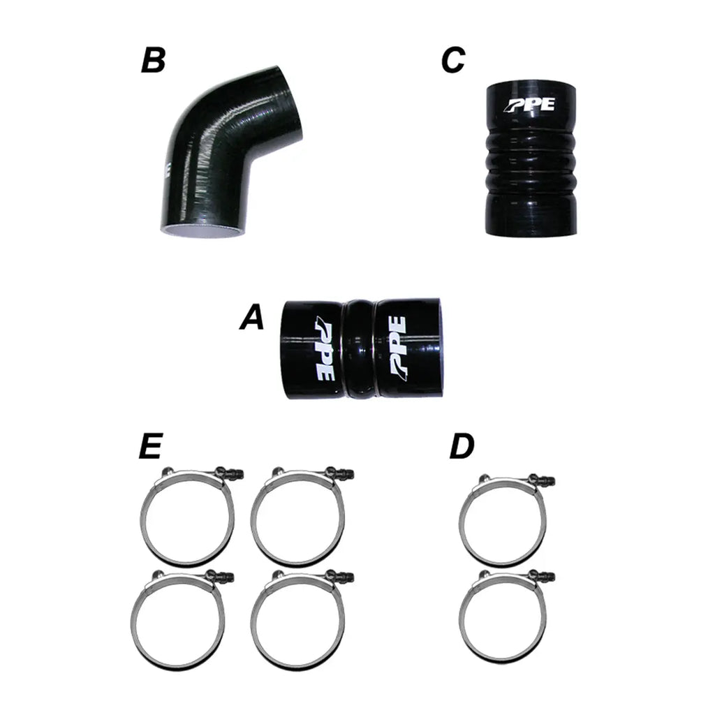 2006-2010 GM 6.6L LBZ/LMM Intercooler Piping Silicone Hose Kit PPE