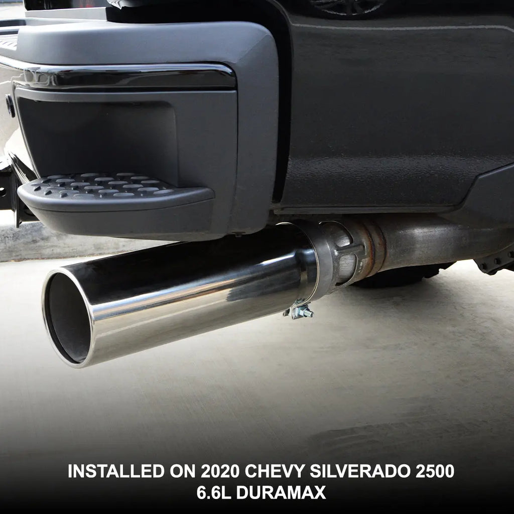 2015-2024 GM 6.6L Duramax 304 Stainless Steel Exhaust Tip - Available in Polished or Black Finish PPE