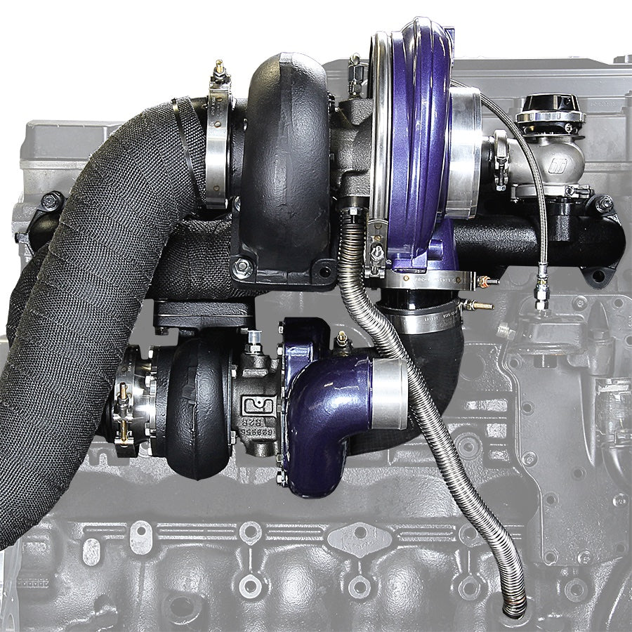 ATS Aurora 3000/5000 Compound Turbo System Fits 2003-2007 5.9L Cummins ATS Diesel Performance