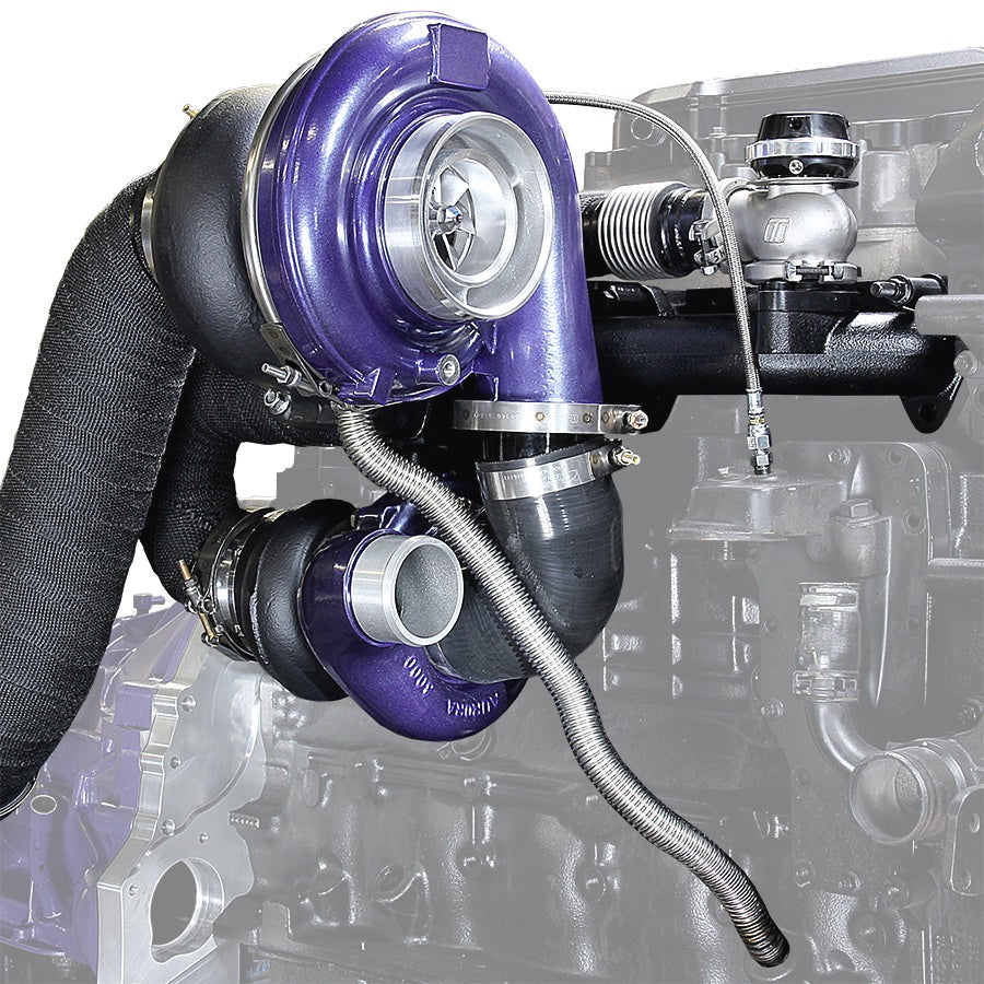 ATS Aurora 3000/5000 Compound Turbo System Fits 2003-2007 5.9L Cummins ATS Diesel Performance