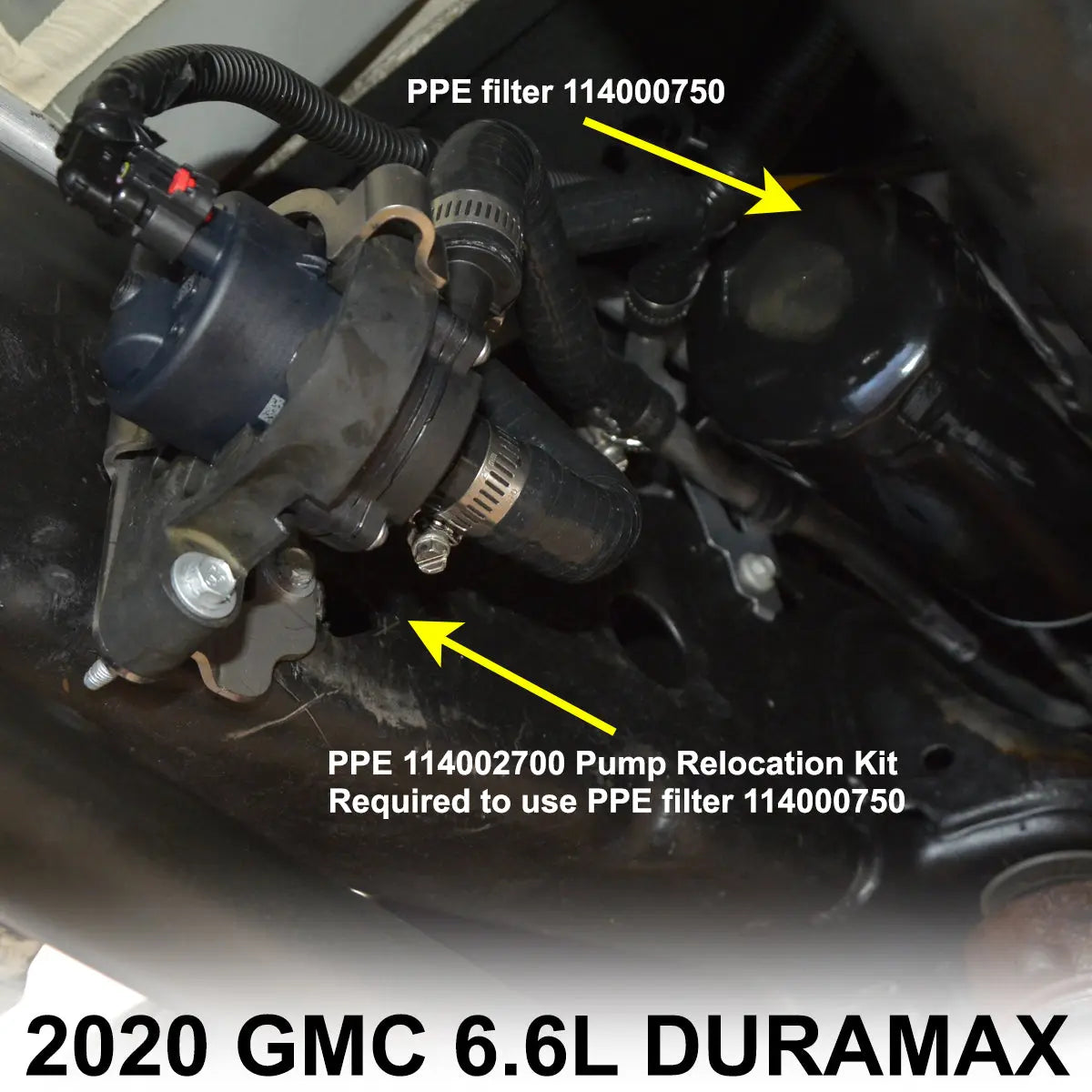 2020-2024 GM 6.6L Duramax Fuel Coolant Pump Relocation Kit PPE