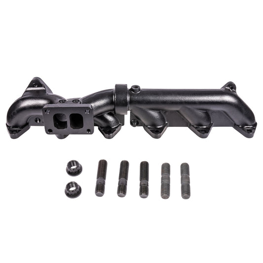 Pulse Flow Exhaust Manifold Kit Fits 2007.5-2018 6.7L Cummins 2-Pc Holset With Turbo Flange Hardware ATS Diesel Performance
