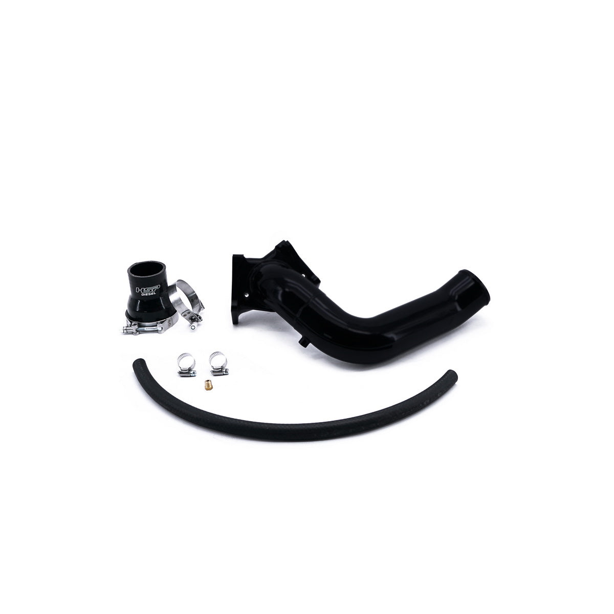 2004.5-2005 Chevrolet / GMC Max Flow Bridge to Factory Cold Side Silk Satin Black - HSP Diesel
