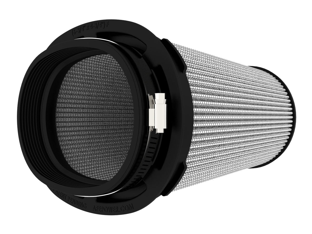 Momentum Intake Replacement Air Filter w/ Pro Dry S Media (6-3/4x4-3/4) Inch F x (8-1/4x6-1/4) Inch B x (7-1/4x5) Inch T (Inverted) x 8-1/2 Inch H aFe Power aFe Power