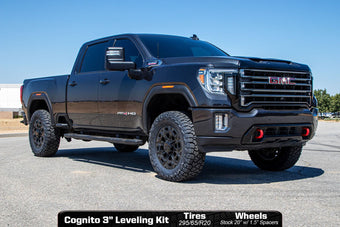 compare product 3-Inch Elite Leveling Kit with Elka 2.5 Reservoir shocks for 2020-2024 Silverado/Sierra 2500/3500 2WD/4WD Trucks Cognito