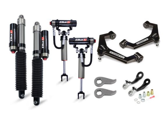 3-Inch Elite Leveling Kit with Elka 2.5 Reservoir shocks for 2011-2019 Silverado/Sierra 2500-3500 2WD-4WD Trucks Cognito Cognito Motorsports