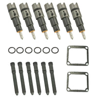 New Bosch Injector Kit - 98.5-02 Cummins 5.9L w/Seals and Transfer Tubes Industrial Injection Industrial Injection