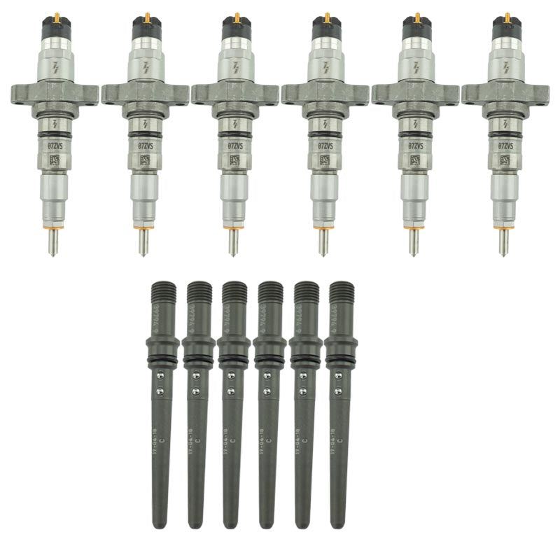 Dodge Remain Injector Pack For 2004.5-2007 5.9L Cummins Stock With Connecting Tubes Industrial Injection Industrial Injection