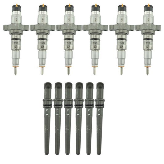 Dodge Remain Injector Pack For 2004.5-2007 5.9L Cummins Stock With Connecting Tubes Industrial Injection Industrial Injection