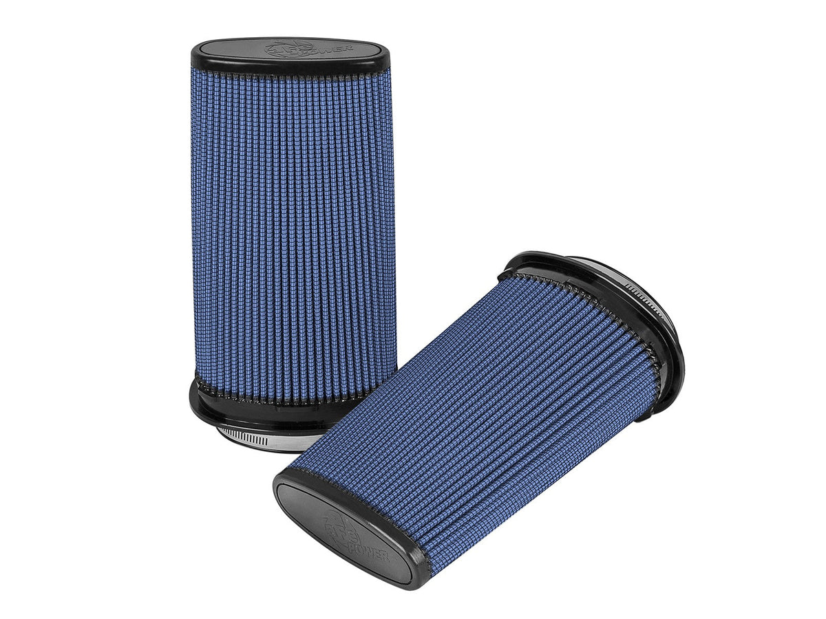 Momentum Intake Replacement Air Filter w/ Pro 5R Media (Pair) (5x2-1/4) Inch F (6-1/4x3-3/4) Inch B (5-1/4x2-1/4) Inch T x 11 Inch H aFe Power aFe Power