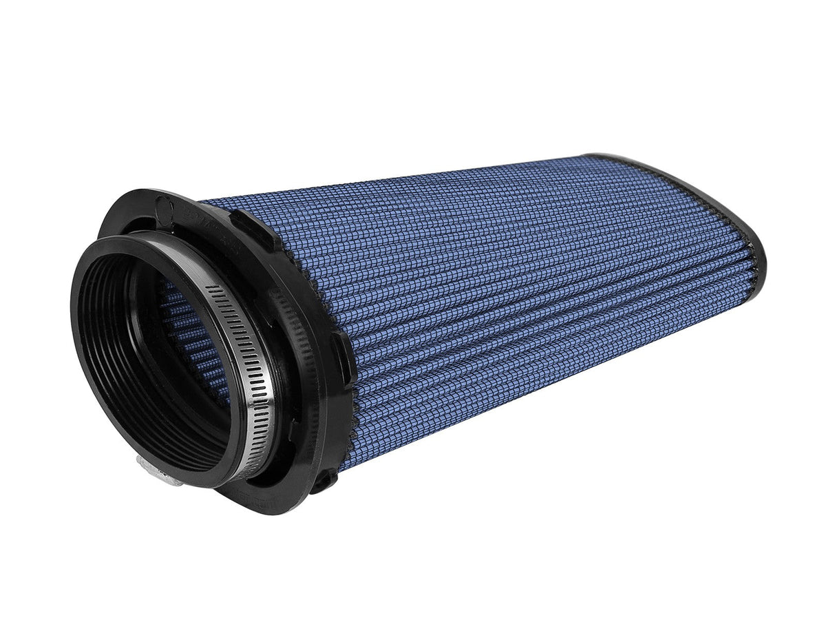 Momentum Intake Replacement Air Filter w/ Pro 5R Media (Pair) (5x2-1/4) Inch F (6-1/4x3-3/4) Inch B (5-1/4x2-1/4) Inch T x 11 Inch H aFe Power aFe Power
