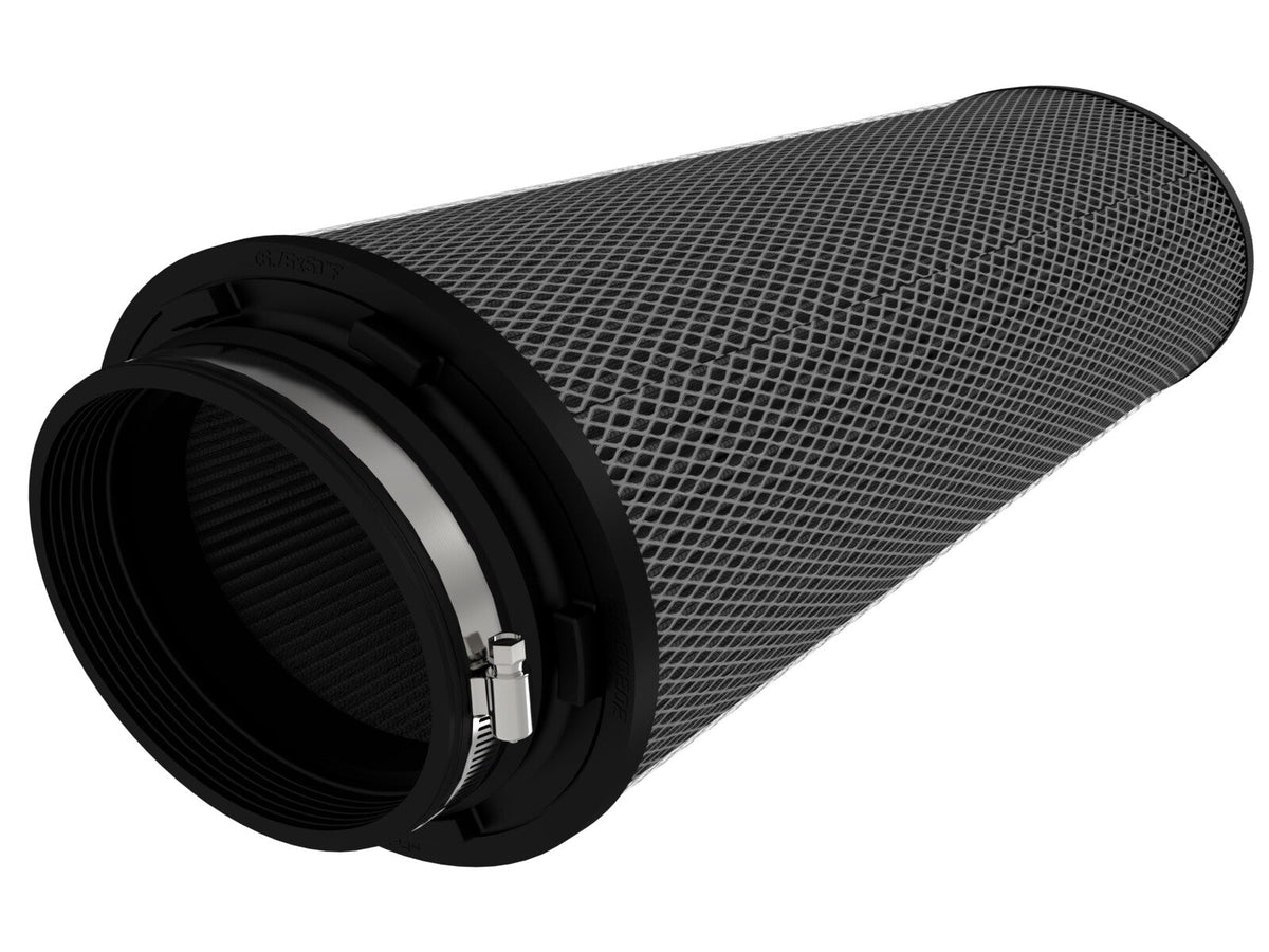 Magnum Force Intake Replacement Air Filter w/ Black Pro 5R Media (6-3/4x5) Inch F x (9-1/4x7-1/2) Inch B (7-3/4x6) Inch T x 18 Inch H aFe Power aFe Power