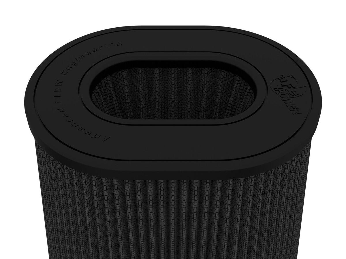 Magnum Force Intake Replacement Air Filter w/ Pro 5R Media 5-1/2 Inch F x (10x8) Inch B x (8x6) T (Inverted) x 9 Inch H Black aFe Power aFe Power