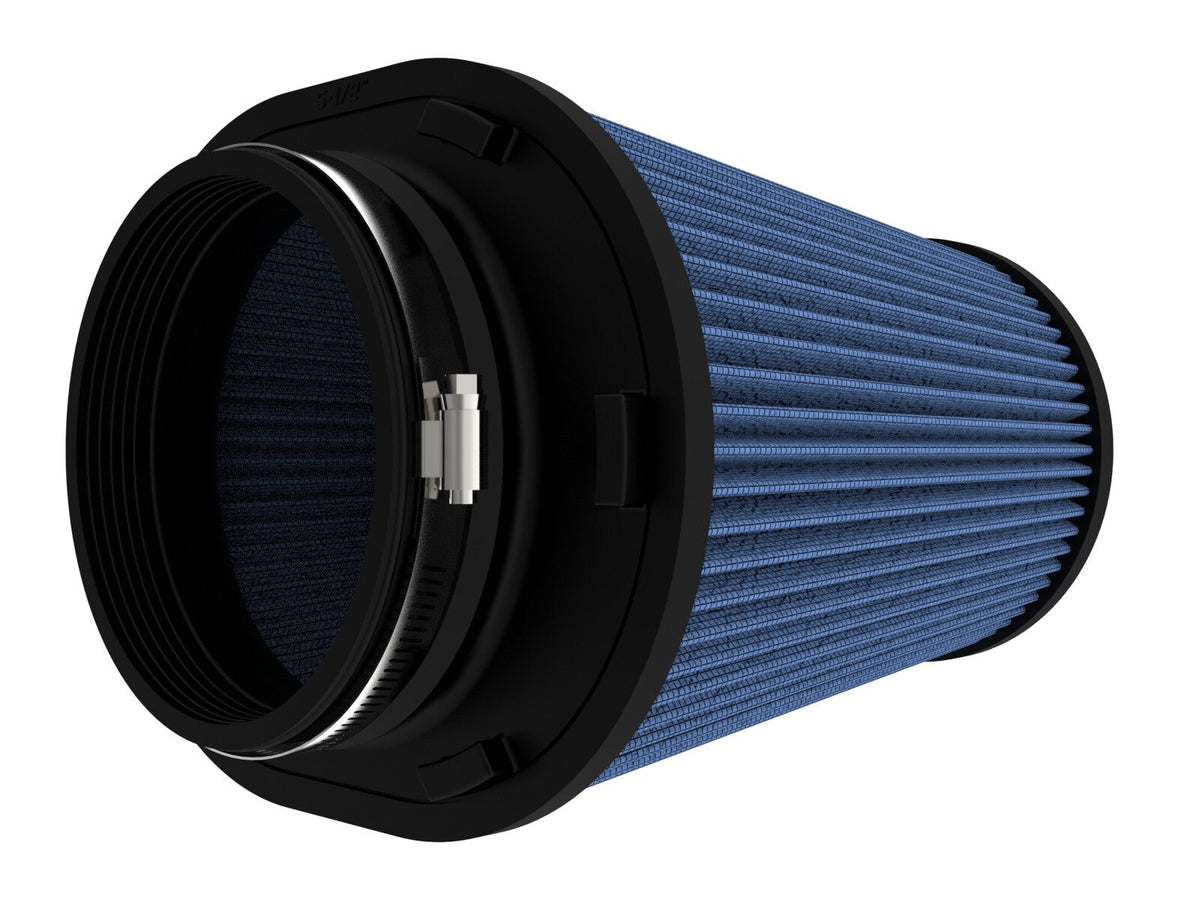 Magnum Force Intake Replacement Air Filter w/ Pro 5R Media 5-1/2 Inch F x (10x8) Inch B x (8x6) T (Inverted) x 9 Inch H Blue aFe Power aFe Power