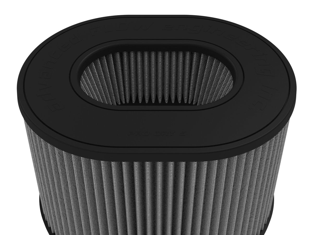 Magnum Force Intake Replacement Air Filter w/ Pro Dry S Media 5-1/2 Inch F x (12-1/4x9-3/4) Inch B x (11-1/4x8-3/4) Inch T (Inverted) x 8 Inch H aFe Power aFe Power
