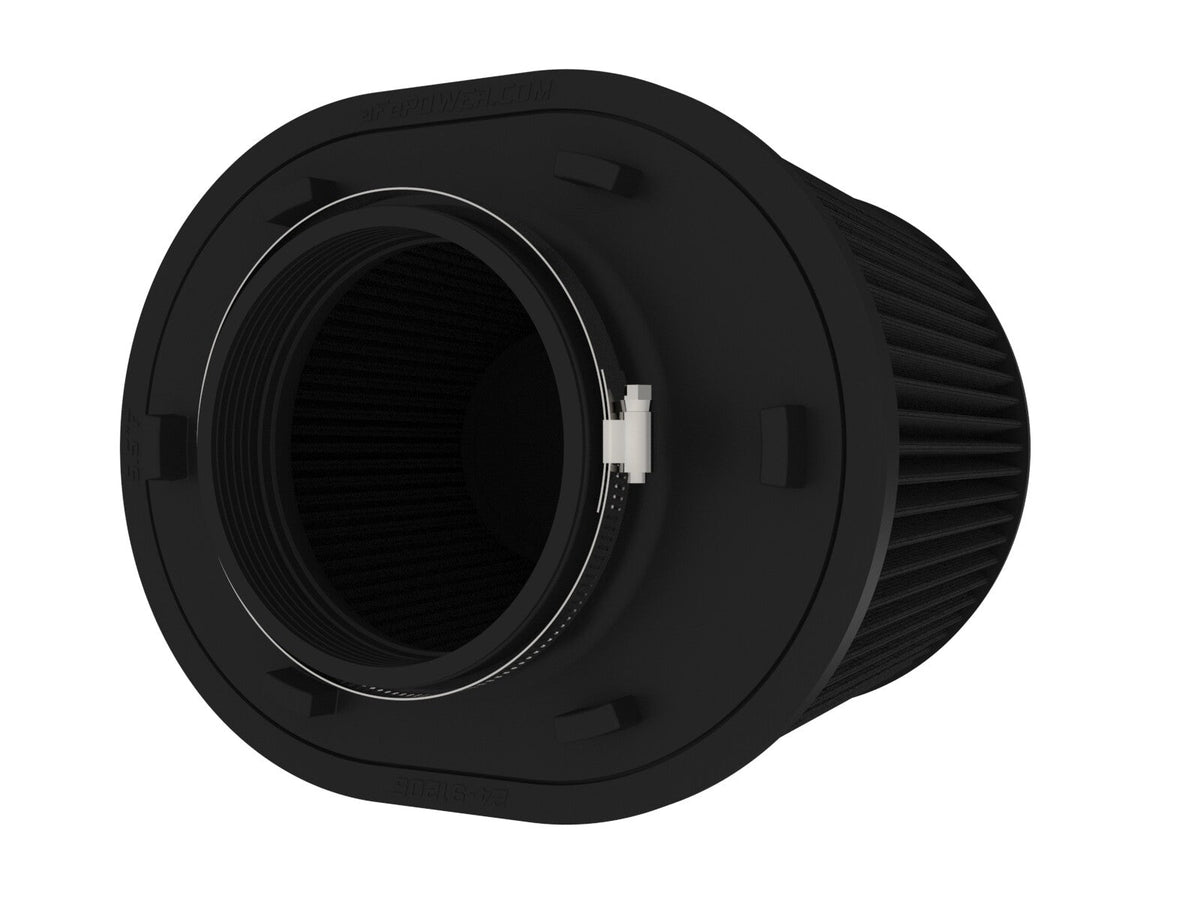 Magnum Force Intake Replacement Air Filter w/ Black Pro 5R Media 5-1/2 Inch F x (12-1/4x9-3/4) Inch B x (11-1/4x8-3/4) Inch T (Inverted) x 8 Inch H aFe Power aFe Power