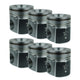 04.5-07 5.9L Cummins 24V ISB .040 Over Coated and Chamfered X-Series Pistons Industrial Injection Industrial Injection